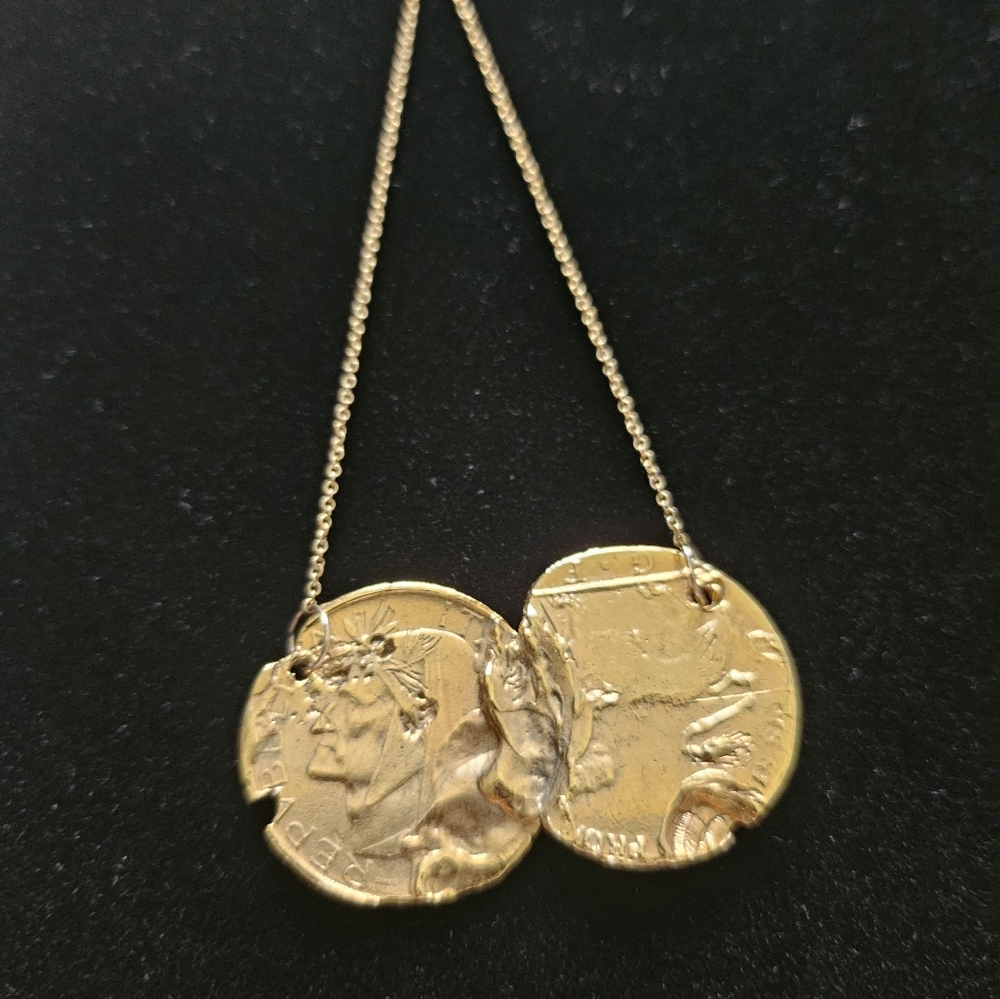 Alighieri Dante and Lion Handcrafted Necklace Like New Includes all Packaging - Picture 3 of 11